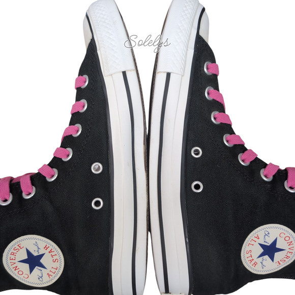 Converse All Star 2011 XXHI Zipper Knee High Y2K Zip Black Pink Sneaker Boot 7.5 - Picture 8 of 14